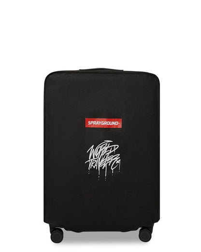 Sprayground REALITY CHECK SHARKITECTURE FULL-SIZE JETBLACK LUGGAGE (GUNMETAL HARDW