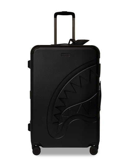 Sprayground REALITY CHECK SHARKITECTURE FULL-SIZE JETBLACK LUGGAGE (GUNMETAL HARDW