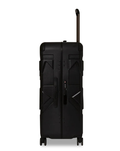 Sprayground REALITY CHECK SHARKITECTURE FULL-SIZE JETBLACK LUGGAGE (GUNMETAL HARDW