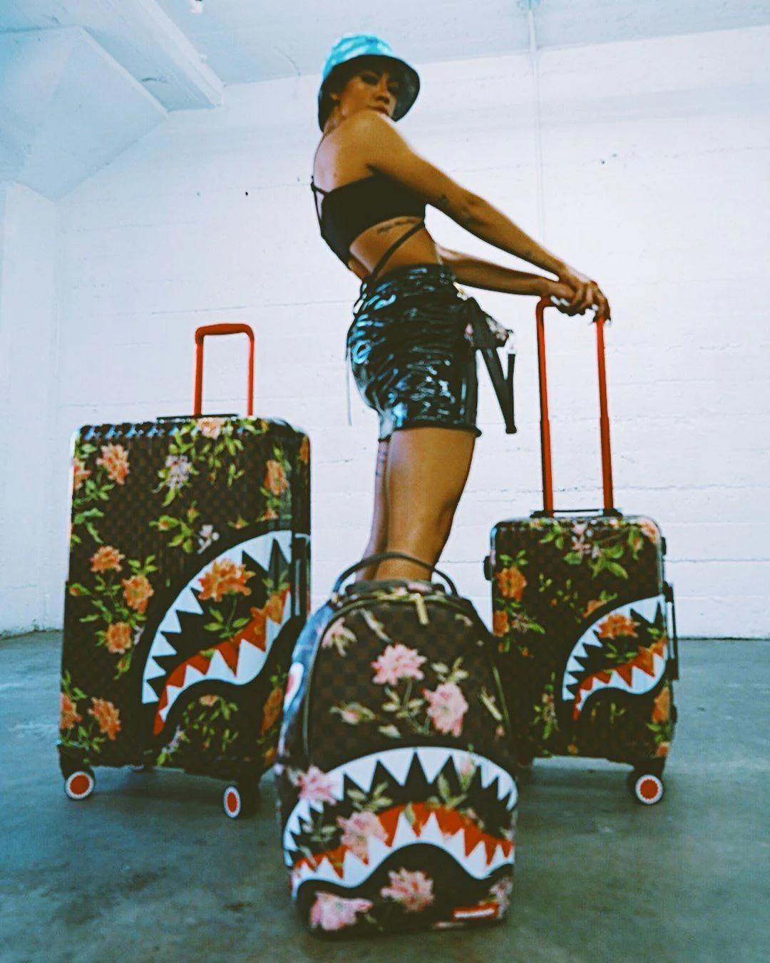 Sprayground SHARKFLOWER 29.5” FULL-SIZE SHARKNAUTICS LUGGAGE