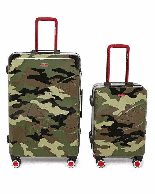 Sprayground JUNGLE PARIS 2 PC LUGGAGE SET (CARRY-ON & FULL-SIZE)