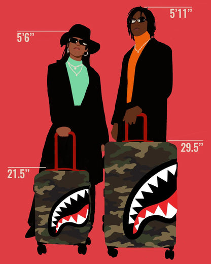 Sprayground SHARKNAUTICS (CAMO) 29.5” FULL-SIZE LUGGAGE