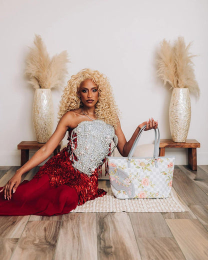 Sprayground A.I. AFRICAN INTELLIGENCE ELEGANT ENERGY TOTE - SANDFLOWER COLLAB
