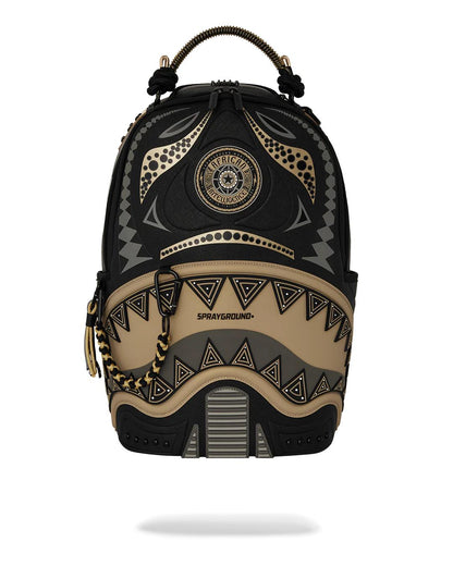 Sprayground A.I. AFRICAN INTELLIGENCE SHARKS OF THE GOLD OCEAN BACKPACK - SANDFLOW