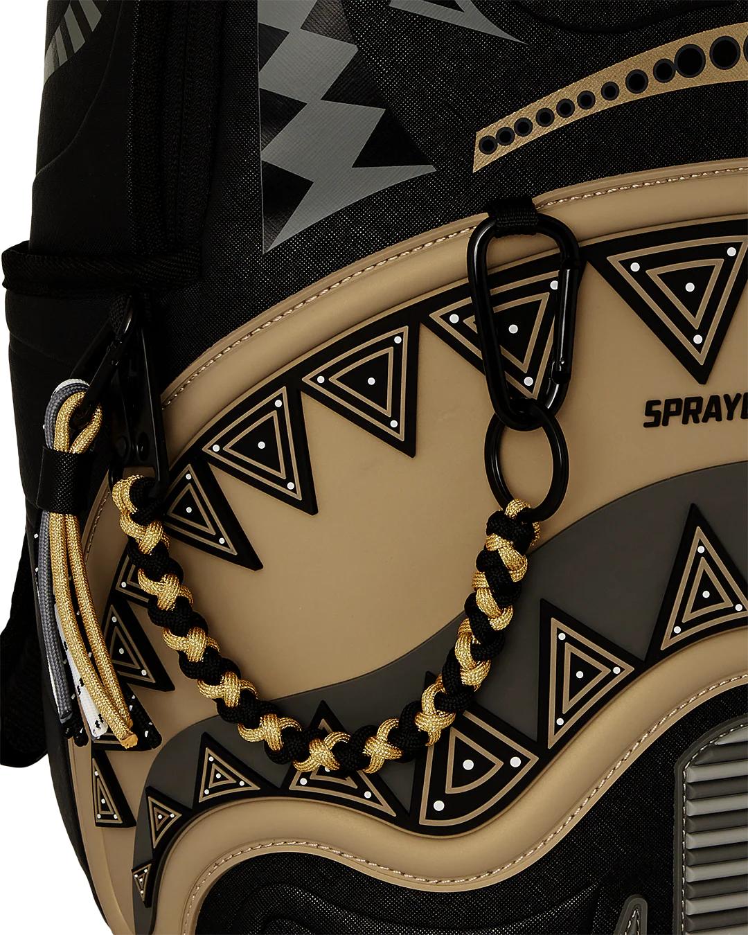 Sprayground A.I. AFRICAN INTELLIGENCE SHARKS OF THE GOLD OCEAN BACKPACK - SANDFLOW