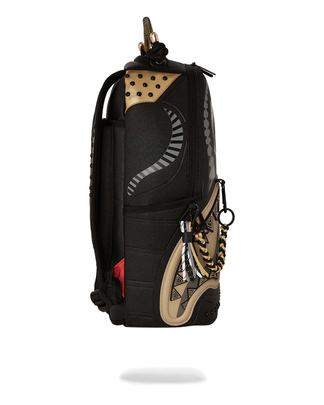 Sprayground A.I. AFRICAN INTELLIGENCE SHARKS OF THE GOLD OCEAN BACKPACK - SANDFLOW