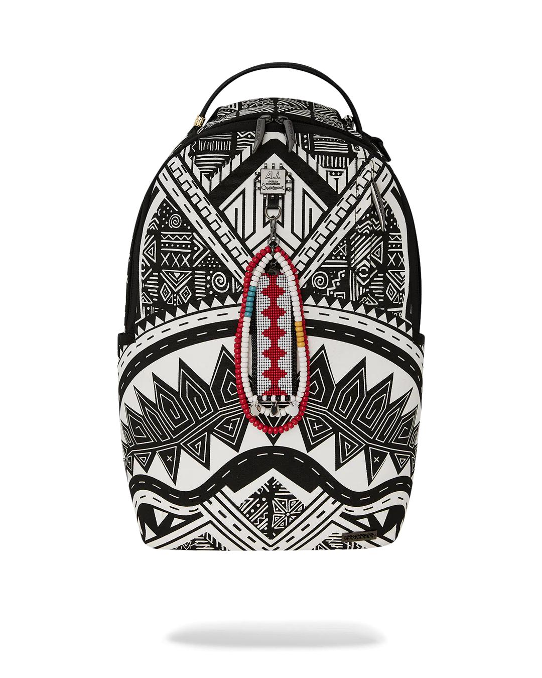 Sprayground A.I. AFRICAN INTELLIGENCE THE SKYHAWK BACKPACK - SANDFLOWER COLLAB