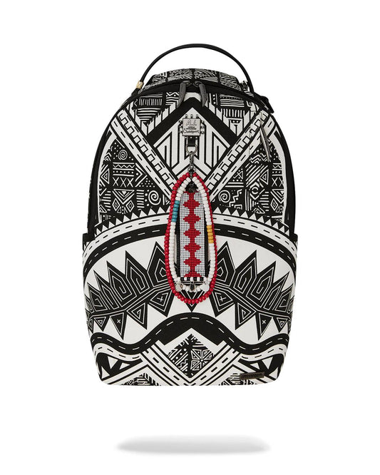 Sprayground A.I. AFRICAN INTELLIGENCE THE SKYHAWK BACKPACK - SANDFLOWER COLLAB