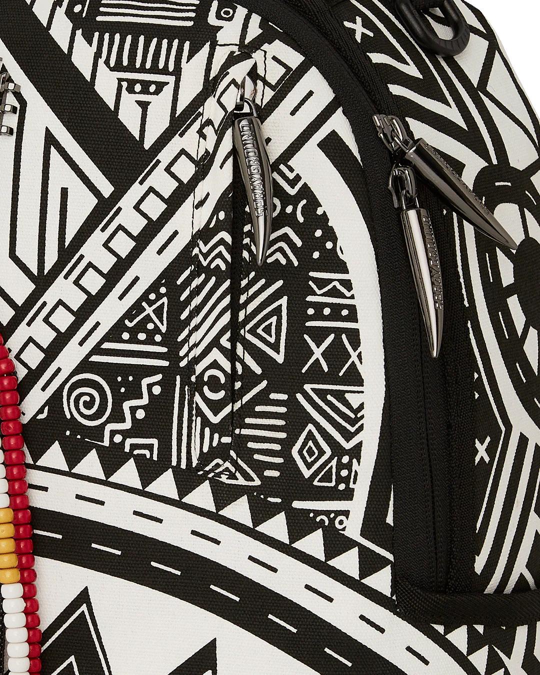 Sprayground A.I. AFRICAN INTELLIGENCE THE SKYHAWK BACKPACK - SANDFLOWER COLLAB