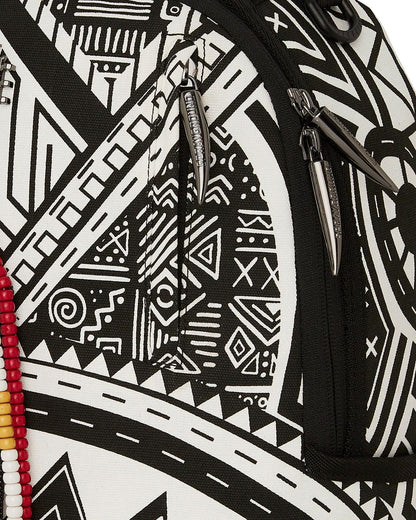 Sprayground A.I. AFRICAN INTELLIGENCE THE SKYHAWK BACKPACK - SANDFLOWER COLLAB