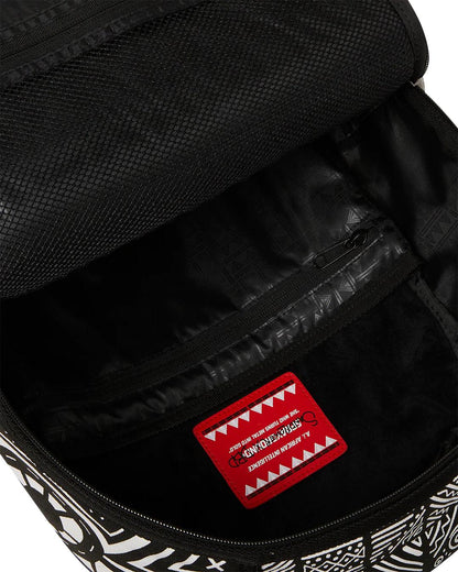 Sprayground A.I. AFRICAN INTELLIGENCE THE SKYHAWK BACKPACK - SANDFLOWER COLLAB