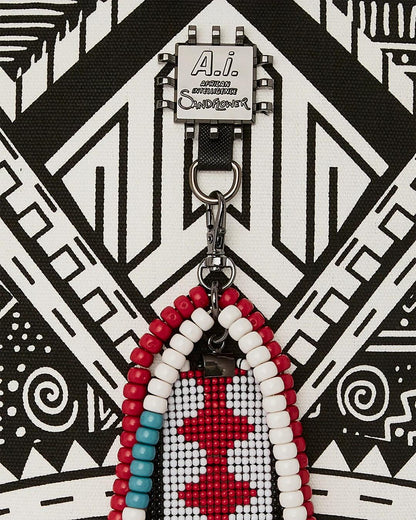 Sprayground A.I. AFRICAN INTELLIGENCE THE SKYHAWK BACKPACK - SANDFLOWER COLLAB
