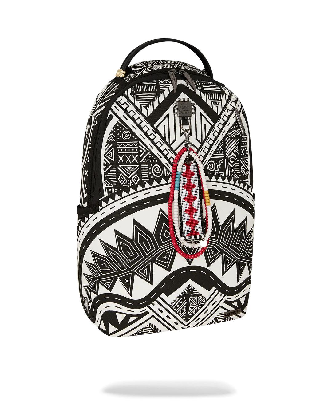 Sprayground A.I. AFRICAN INTELLIGENCE THE SKYHAWK BACKPACK - SANDFLOWER COLLAB