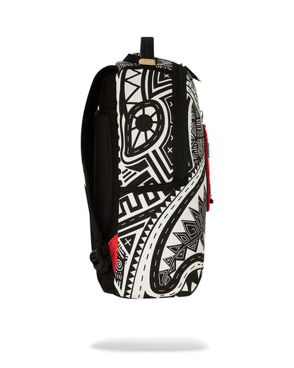 Sprayground A.I. AFRICAN INTELLIGENCE THE SKYHAWK BACKPACK - SANDFLOWER COLLAB