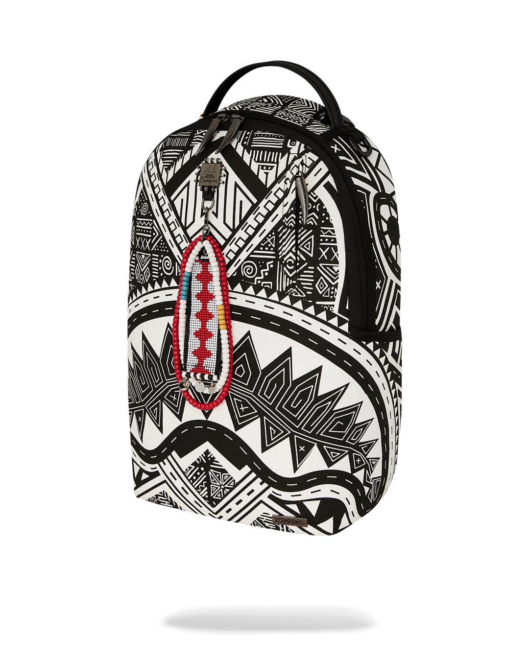 Sprayground A.I. AFRICAN INTELLIGENCE THE SKYHAWK BACKPACK - SANDFLOWER COLLAB