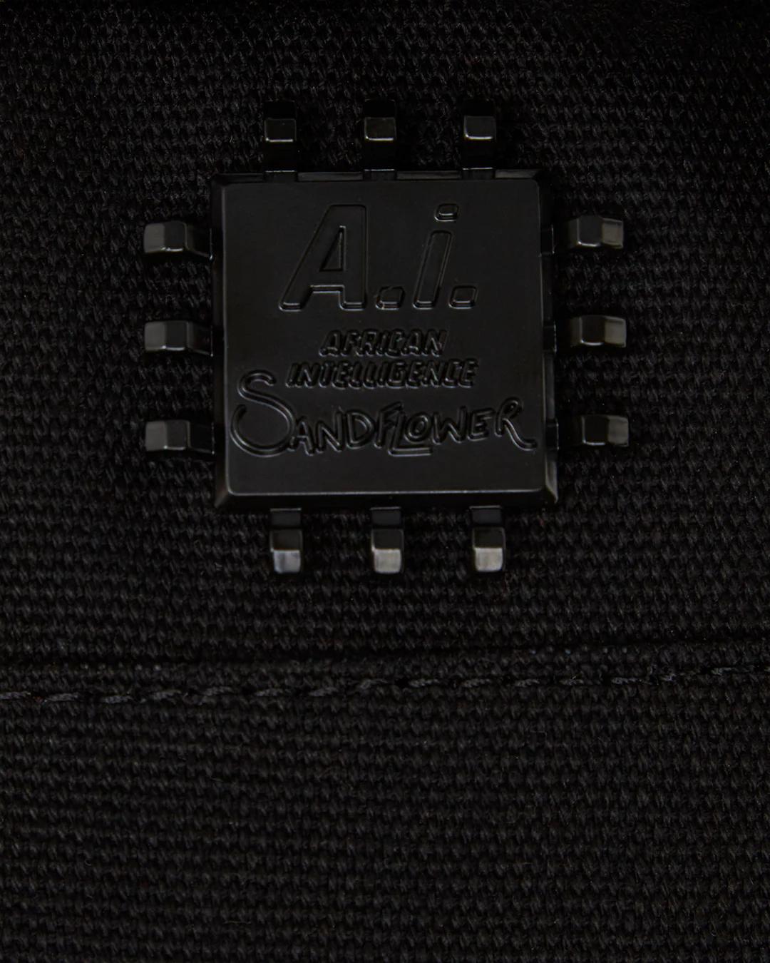 Sprayground A.I. AFRICAN INTELLIGENCE BORN AND RAISED BACKPACK - SANDFLOWER COLLAB