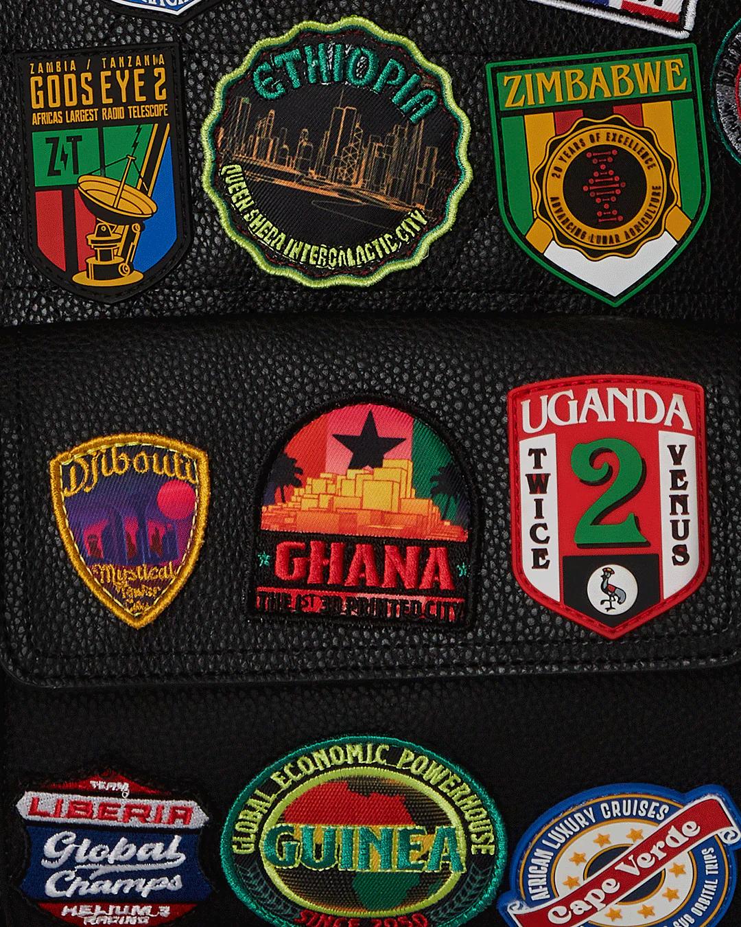 Sprayground A.I. THE 54 (PATCHES OF AFRICA) CARGO BACKPACK
