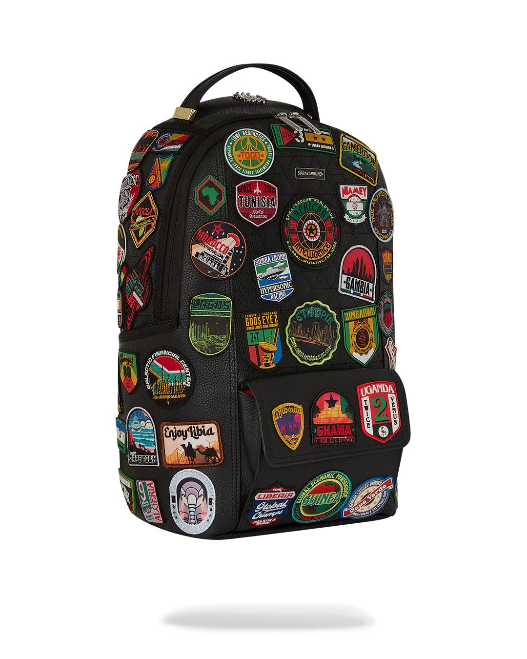 Sprayground A.I. THE 54 (PATCHES OF AFRICA) CARGO BACKPACK