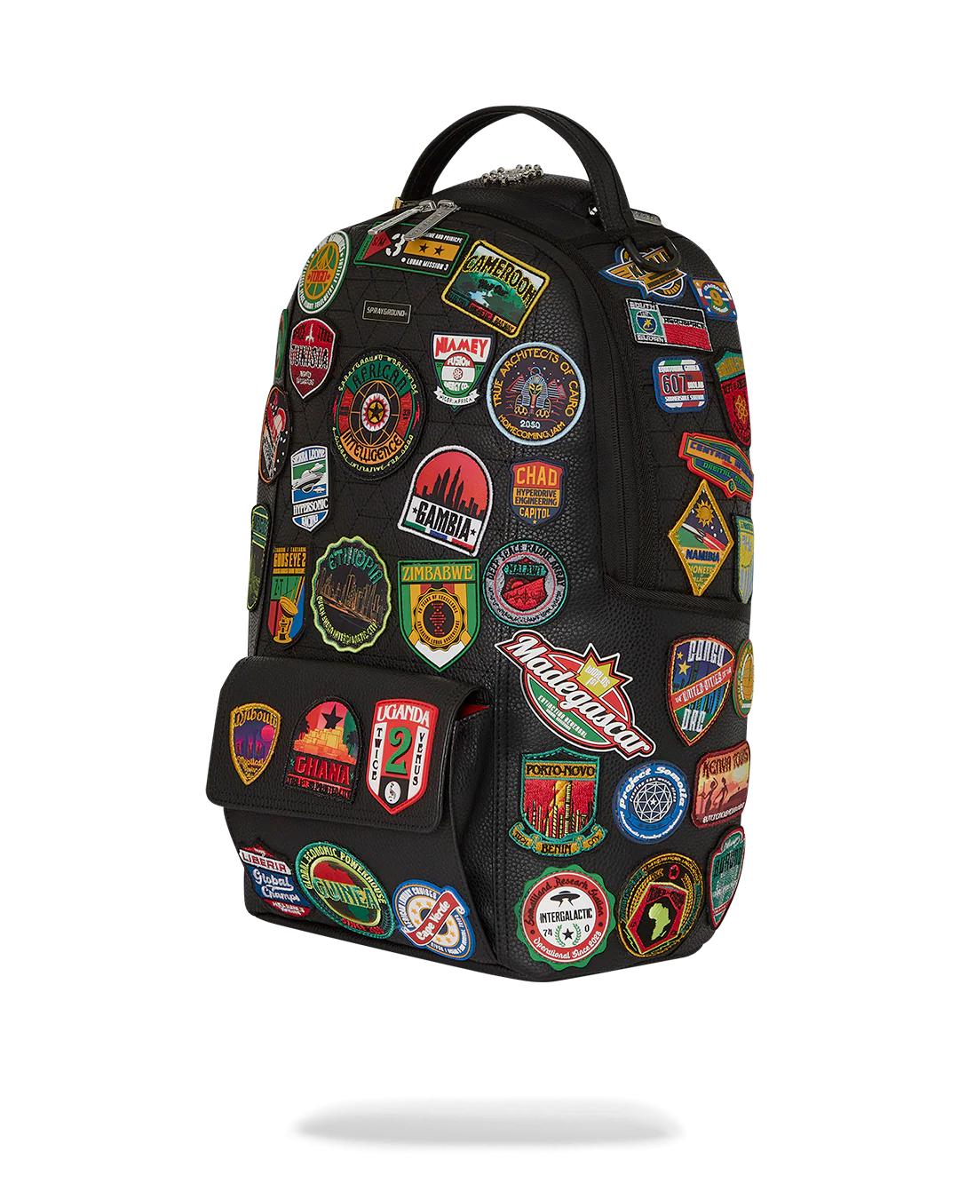 Sprayground A.I. THE 54 (PATCHES OF AFRICA) CARGO BACKPACK