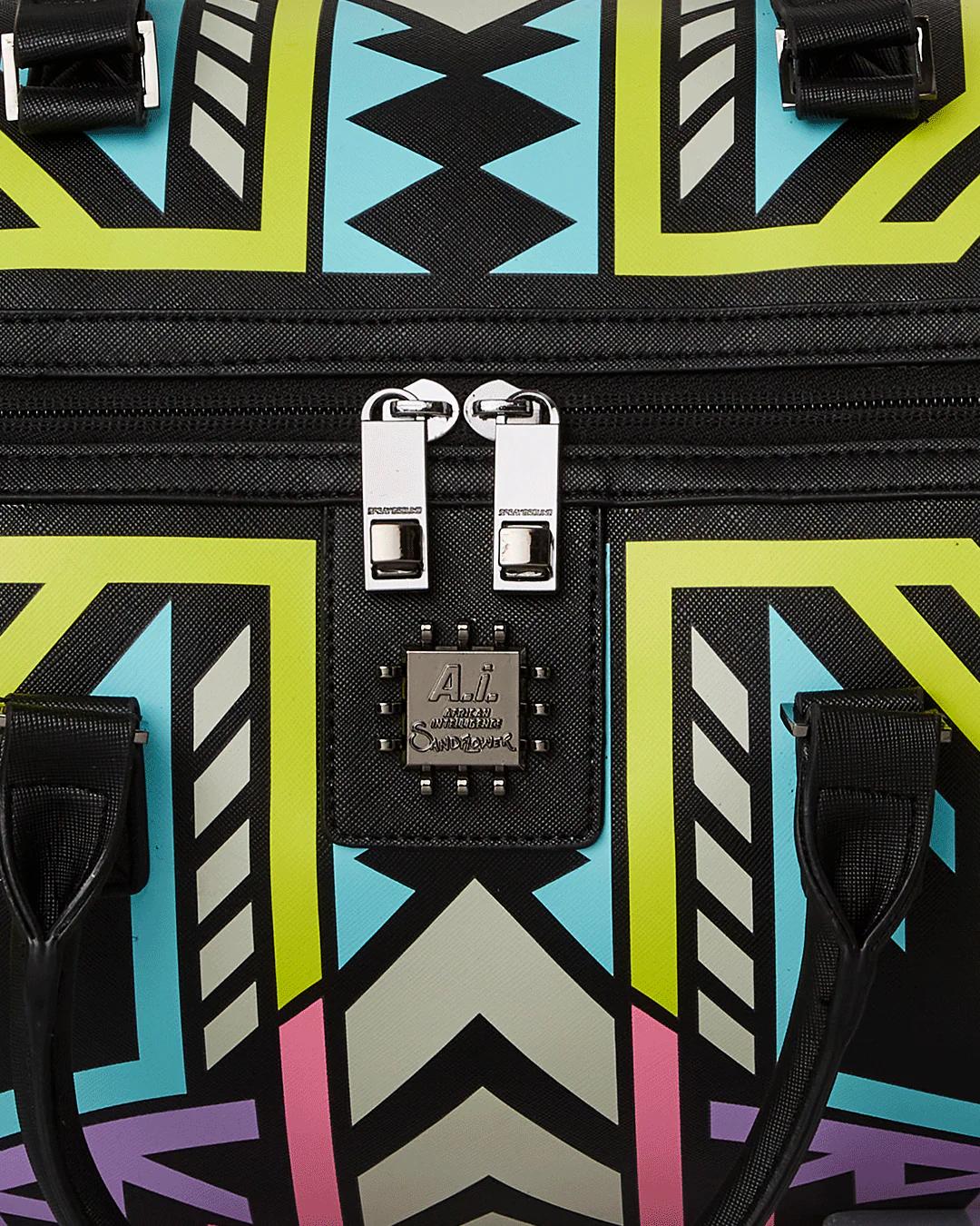 Sprayground A.I. PATH TO THE FUTURE III DUFFLE - SANDFLOWER COLLAB (GLOW IN THE DA