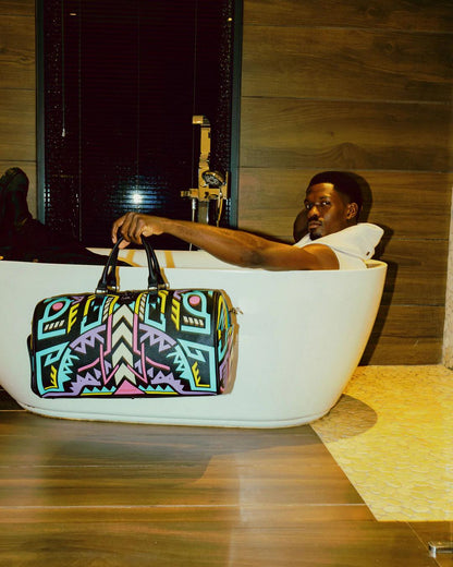 Sprayground A.I. PATH TO THE FUTURE III DUFFLE - SANDFLOWER COLLAB (GLOW IN THE DA