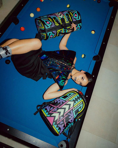 Sprayground A.I. PATH TO THE FUTURE III DUFFLE - SANDFLOWER COLLAB (GLOW IN THE DA