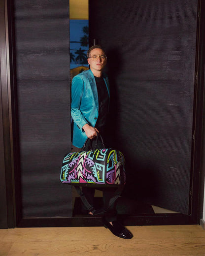 Sprayground A.I. PATH TO THE FUTURE III DUFFLE - SANDFLOWER COLLAB (GLOW IN THE DA
