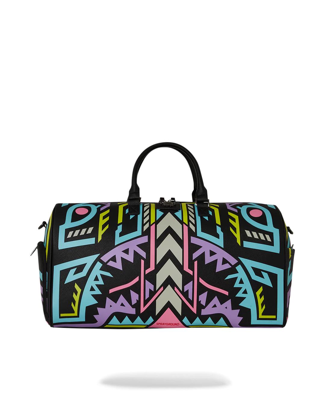 Sprayground A.I. PATH TO THE FUTURE III DUFFLE - SANDFLOWER COLLAB (GLOW IN THE DA