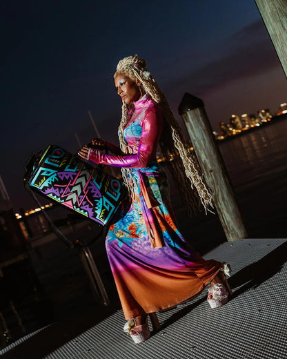 Sprayground A.I. PATH TO THE FUTURE III DUFFLE - SANDFLOWER COLLAB (GLOW IN THE DA