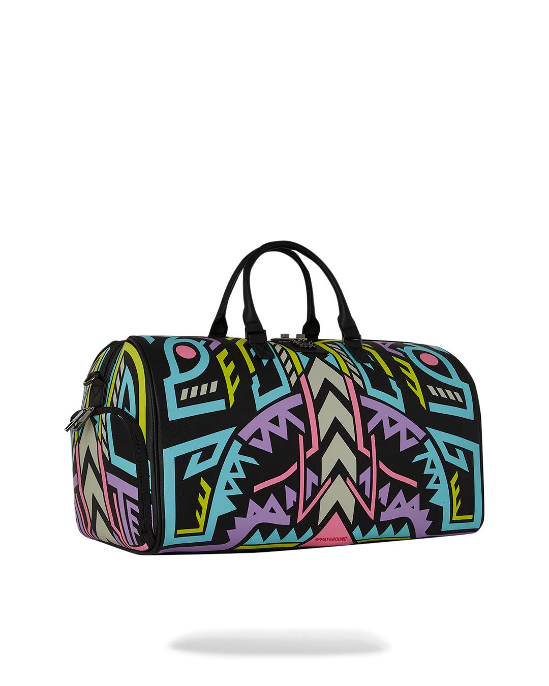 Sprayground A.I. PATH TO THE FUTURE III DUFFLE - SANDFLOWER COLLAB (GLOW IN THE DA