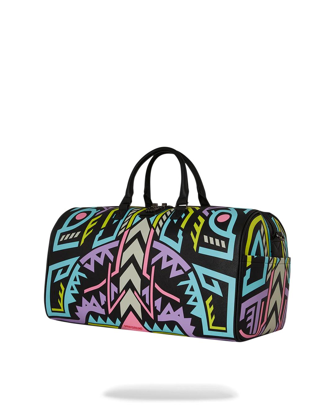 Sprayground A.I. PATH TO THE FUTURE III DUFFLE - SANDFLOWER COLLAB (GLOW IN THE DA