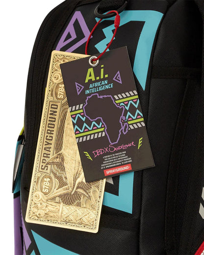 Sprayground A.I. PATH TO THE FUTURE III BACKPACK - SANDFLOWER COLLAB (GLOW IN THE