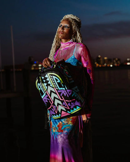 Sprayground A.I. PATH TO THE FUTURE III BACKPACK - SANDFLOWER COLLAB (GLOW IN THE