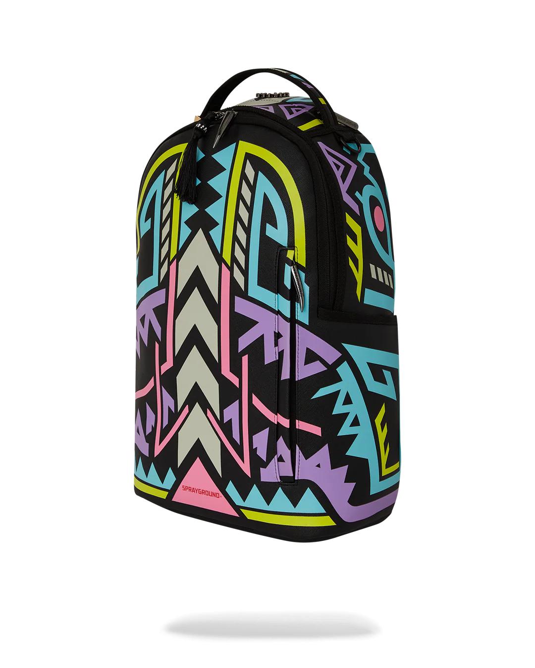 Sprayground A.I. PATH TO THE FUTURE III BACKPACK - SANDFLOWER COLLAB (GLOW IN THE