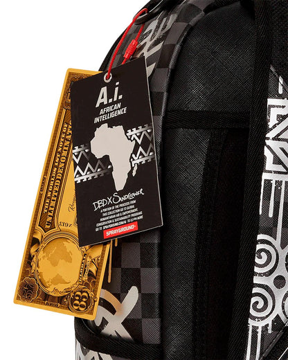 Sprayground AFRICAN INTELLIGENCE 9 POWER GLYPHICS BACKPACK - SANDFLOWER COLLAB