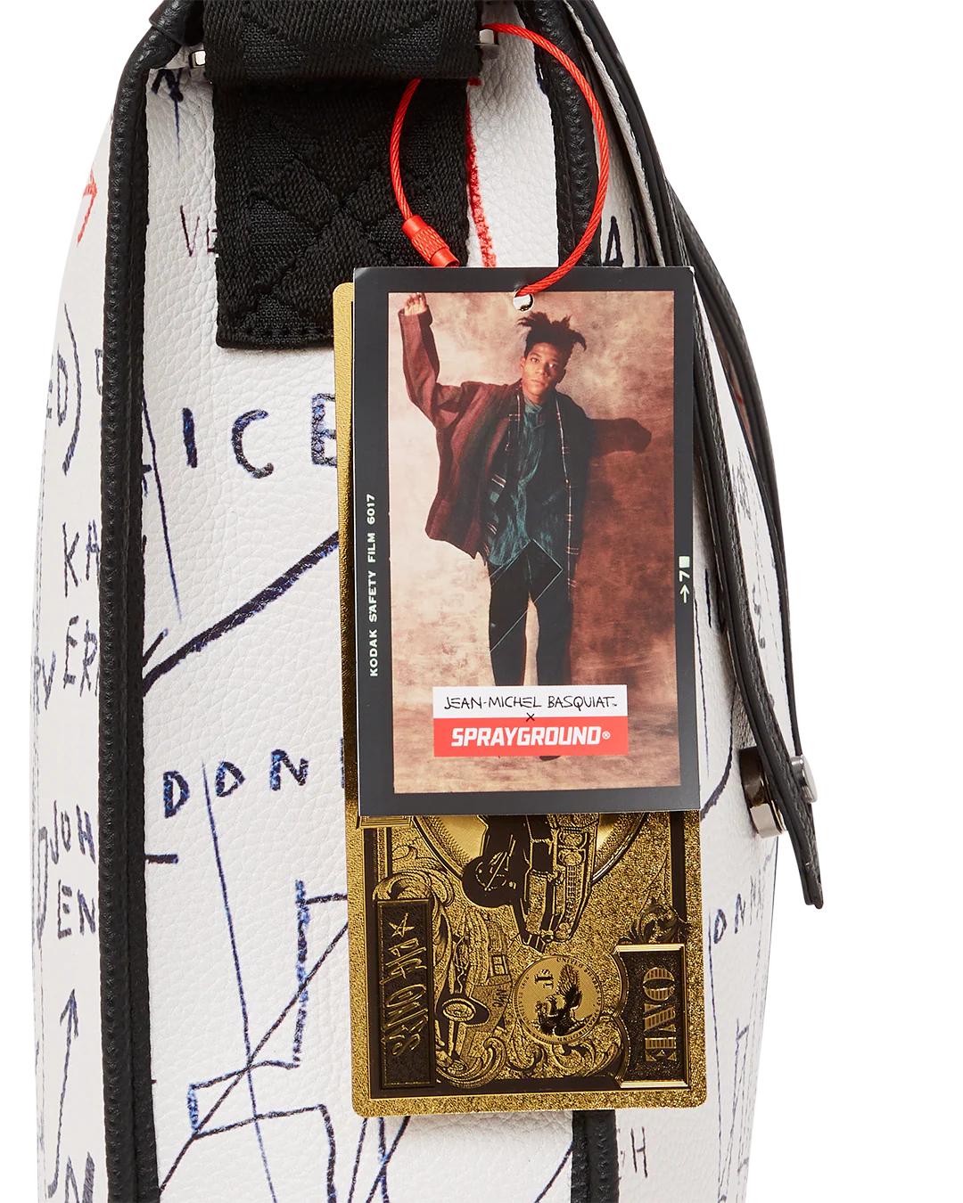 Sprayground OFFICIAL BASQUIAT UNTITLED (CHEESE POPCORN) 1983 SLING MESSENGER