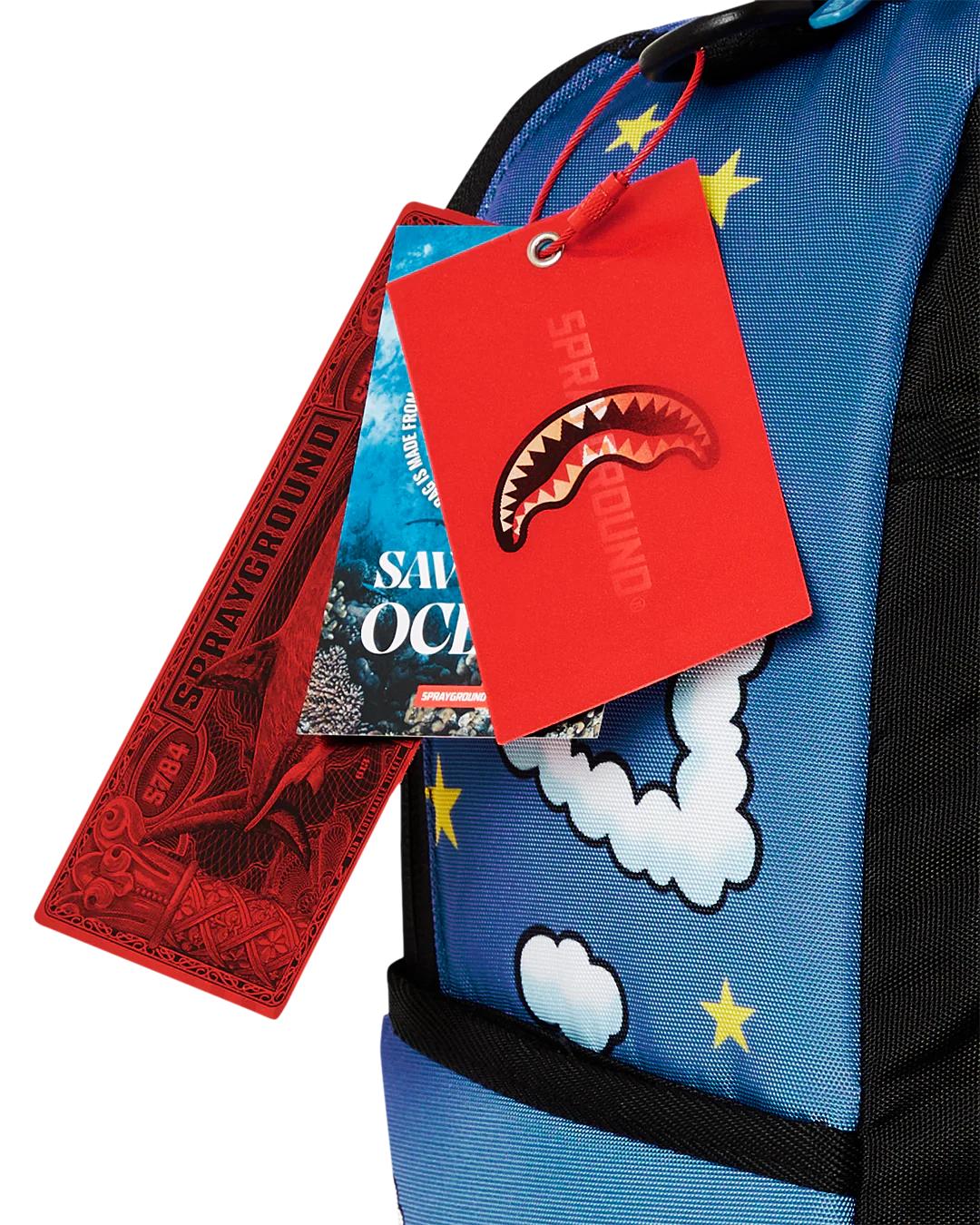 Sprayground CASPER CLOUDS SHARK DLXSR BACKPACK