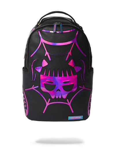 Sprayground CAZZU IRIDESCENT CUT & SEW SPIDER SKULL SHARK BACKPACK (DLXV)