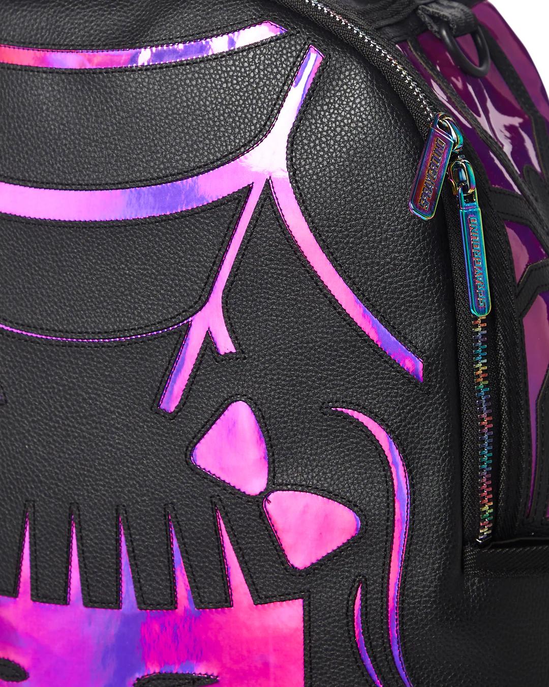 Sprayground CAZZU IRIDESCENT CUT & SEW SPIDER SKULL SHARK BACKPACK (DLXV)