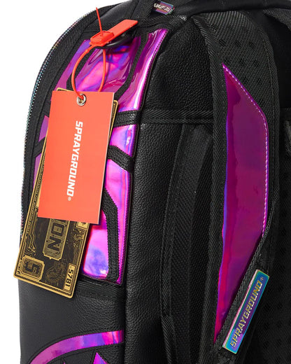 Sprayground CAZZU IRIDESCENT CUT & SEW SPIDER SKULL SHARK BACKPACK (DLXV)