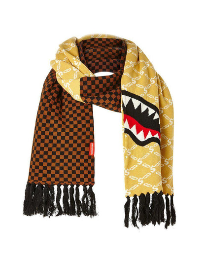Sprayground SPLIT CHECKERED SHARK SCARF