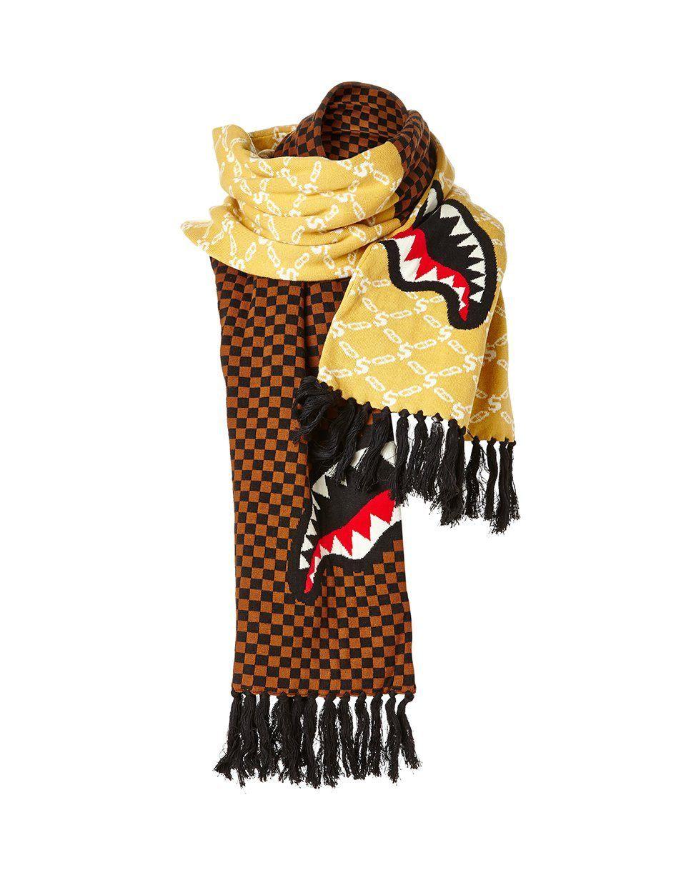 Sprayground SPLIT CHECKERED SHARK SCARF