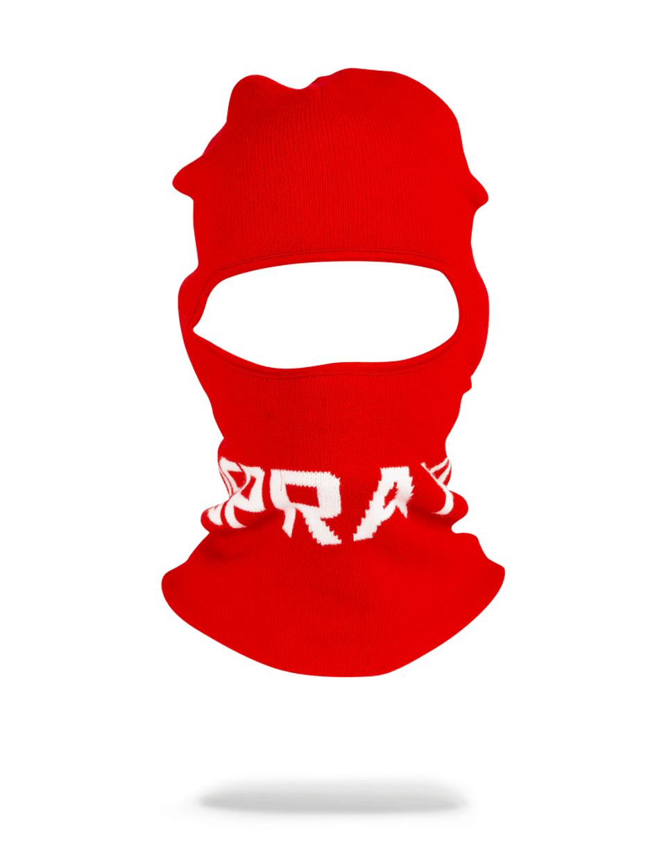 Sprayground RED SPRAYGROUND LOGO SKI MASK