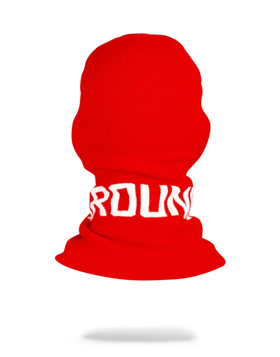 Sprayground RED SPRAYGROUND LOGO SKI MASK