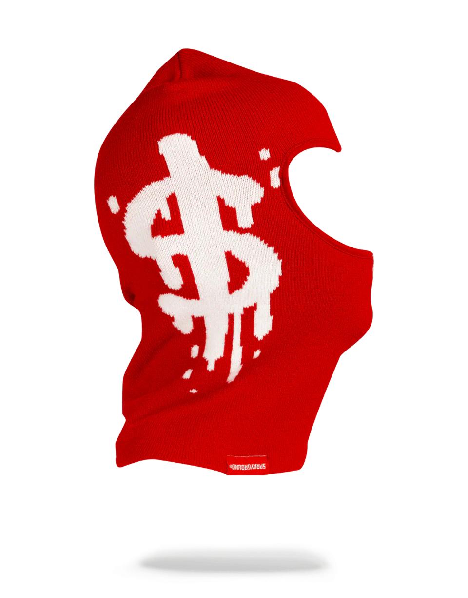 Sprayground MONEY DRIP SKI MASK (RED)