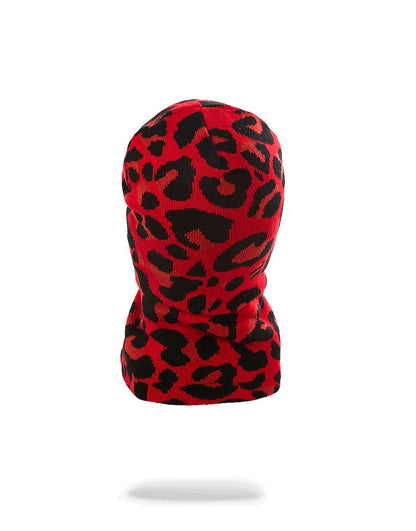 Sprayground RED LEOPARD GOLD SHARK MOUTH SKI MASK