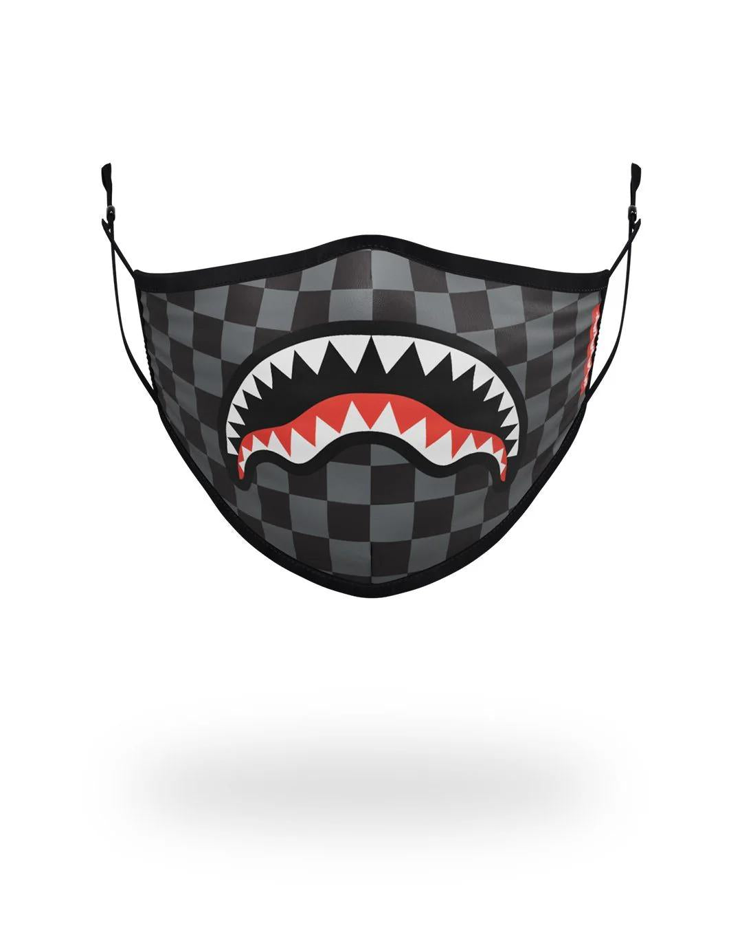 Sprayground ADULT SHARKS IN PARIS (GREY) FORM FITTING FACE MASK