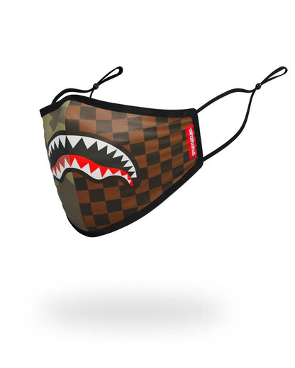 Sprayground ADULT CHECKS & CAMO FORM FITTING FACE MASK