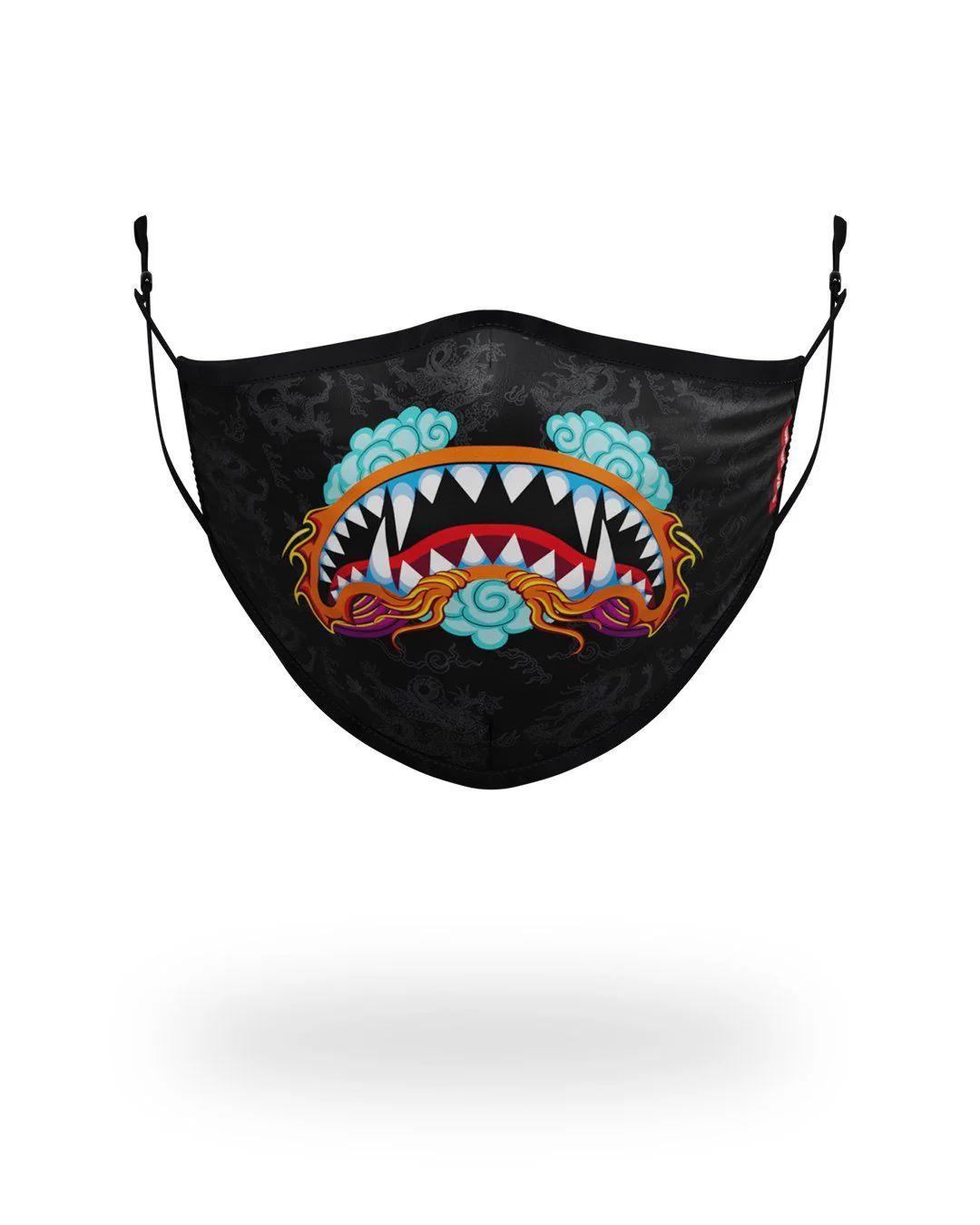 Sprayground ADULT DRAGON SHARK FORM FITTING FACE MASK