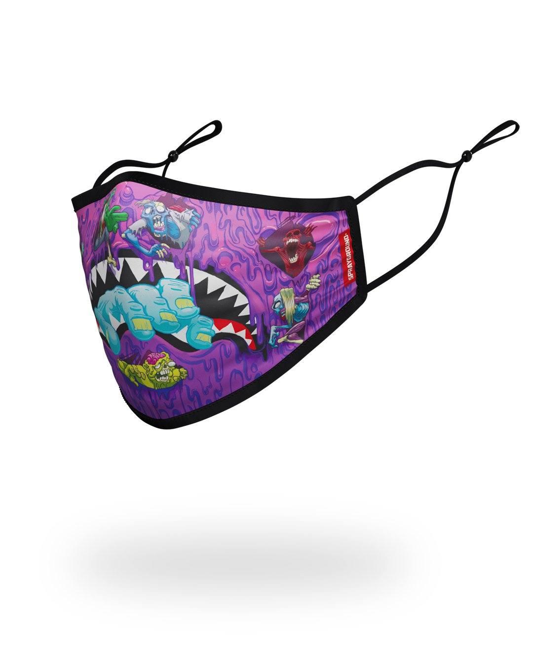 Sprayground ADULT ZOMBIE SHARK FORM FITTING FACE MASK